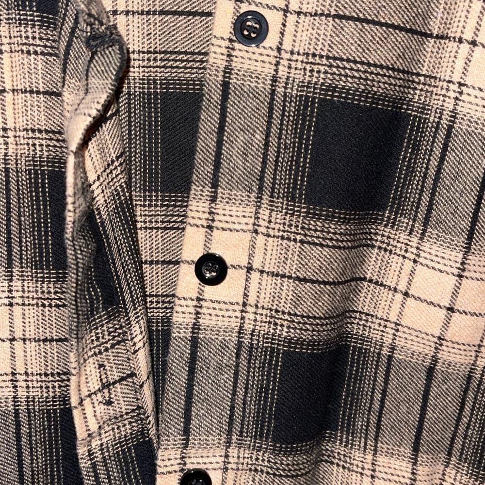 Kaki Plaid Flannel❕ - Picture 2 of 4